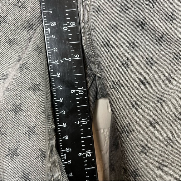 MNG jeans skinny Jeans Dark Gray Stars stretch Jeans novelty mid rise skate Sz14 - Picture 12 of 13